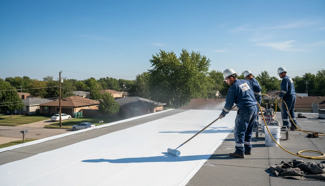 Commercial roof coating in Winstonville, MS near me